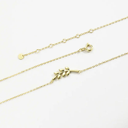 Sterling Silver Leaf Necklace